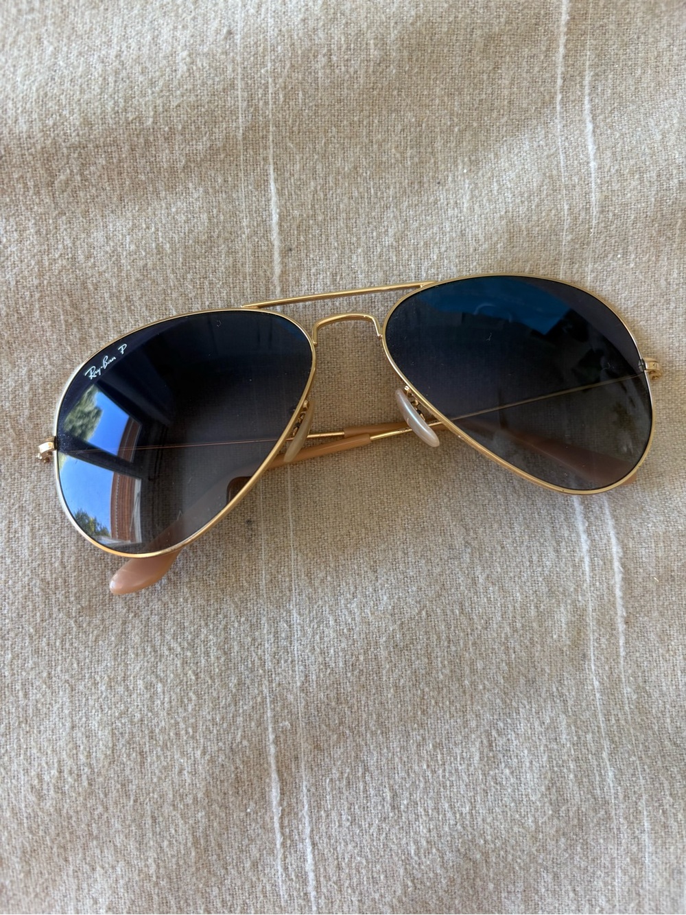 Ray‑Ban RB3025 Aviator 58mm Gold / Blue Polarized 001/76 aviator large metal
